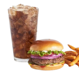 Combinación del menú de hamburguesas